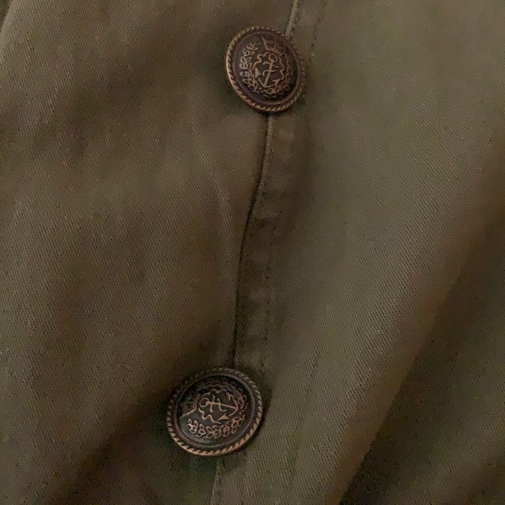 Army green double button military jacket NWT - Picture 4 of 4
